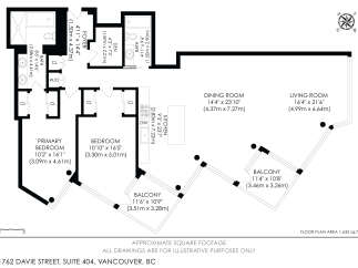For Sale in Vancouver with 2 Bedrooms and 2 Bathrooms