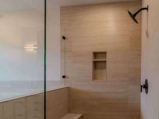 Step into luxury with this stunning bathroom design.