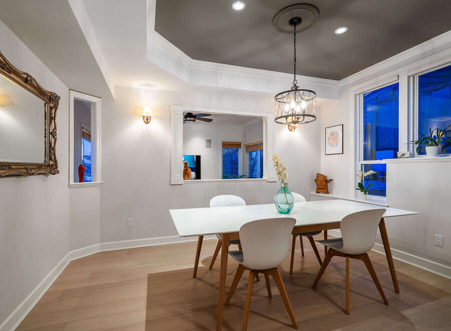 Step into this elegant dining room, perfect for hosting memorable gatherings.