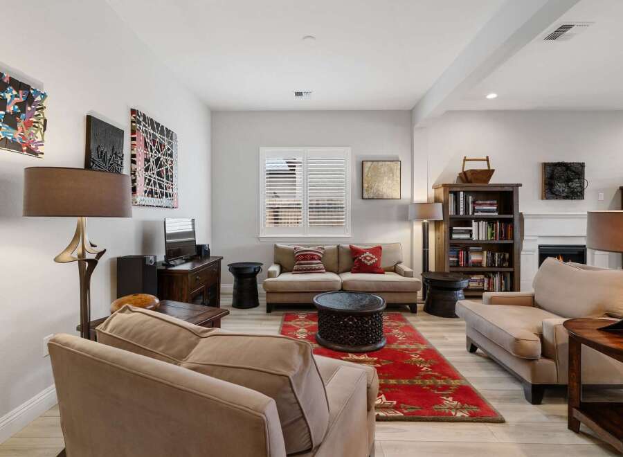 Step into a beautifully designed living room, perfect for relaxation and entertaining.