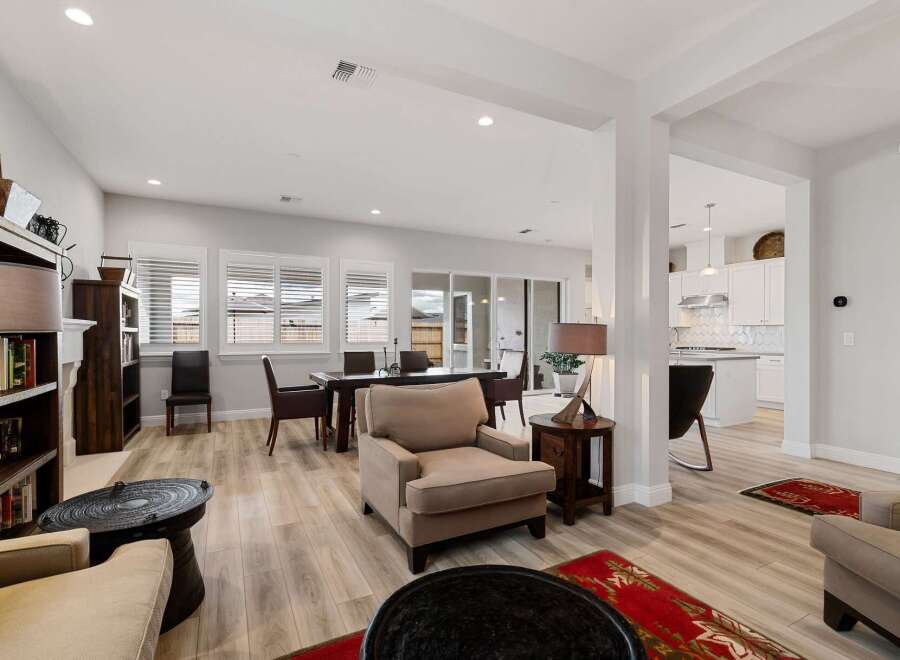 Step into luxury with this stunning property, boasting a spacious and inviting living area.