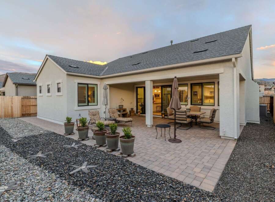 Enjoy outdoor living at its finest with this stunning patio.