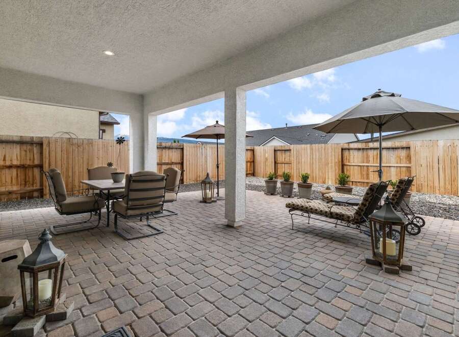 Enjoy outdoor living at its finest with this stunning patio.