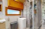 Discover a modern bathroom with a sleek design.