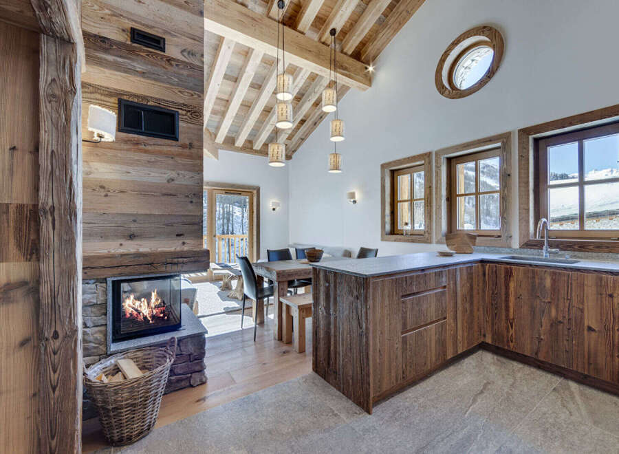 Experience rustic elegance in this stunning chalet-style home.