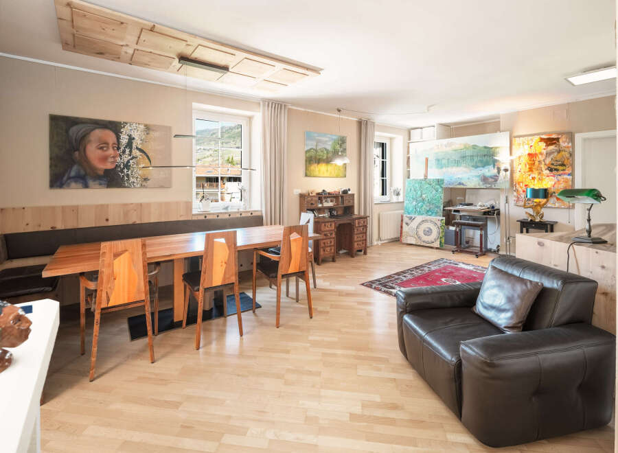 This stunning property boasts a spacious living area, perfect for entertaining or relaxing.