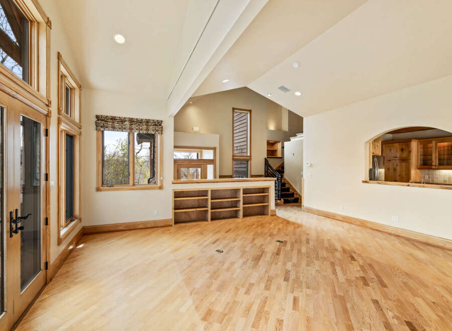 Step into luxury with this stunning property featuring a spacious, open-concept living area.