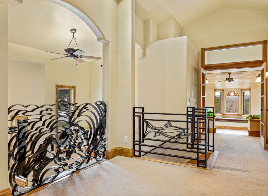 Step into luxury with this stunning property, showcasing exquisite architectural details.