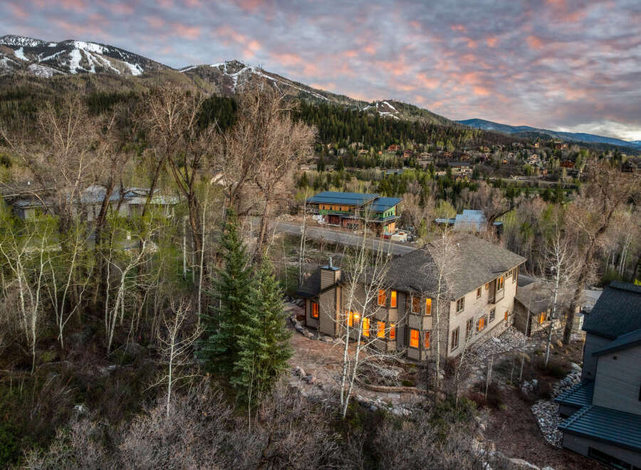 Nestled amidst the stunning mountain landscape, this property offers a serene retreat.