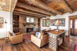 Step into luxury with this stunning property featuring a cozy fireplace, perfect for chilly evenings.