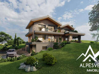 Discover your dream home in the heart of the Alps! This stunning property boasts modern architecture, blending seamlessly with the natural surroundings.