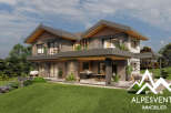 Discover your dream home in the Alps! This stunning property boasts modern architecture, featuring a sleek design with ample natural light.