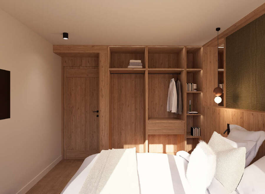 Step into luxury with this beautifully designed bedroom.