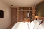 Step into luxury with this beautifully designed bedroom.