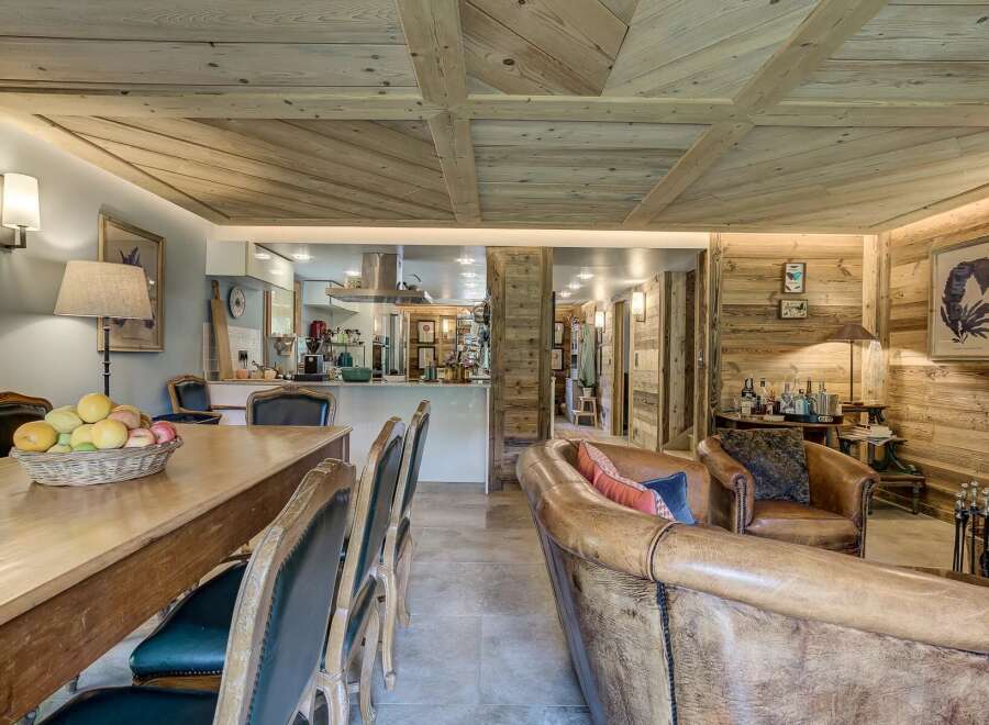 Step into luxury with this stunning property, showcasing a harmonious blend of rustic charm and modern elegance.