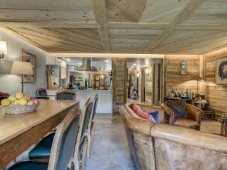 Step into luxury with this stunning property, showcasing a harmonious blend of rustic charm and modern elegance.