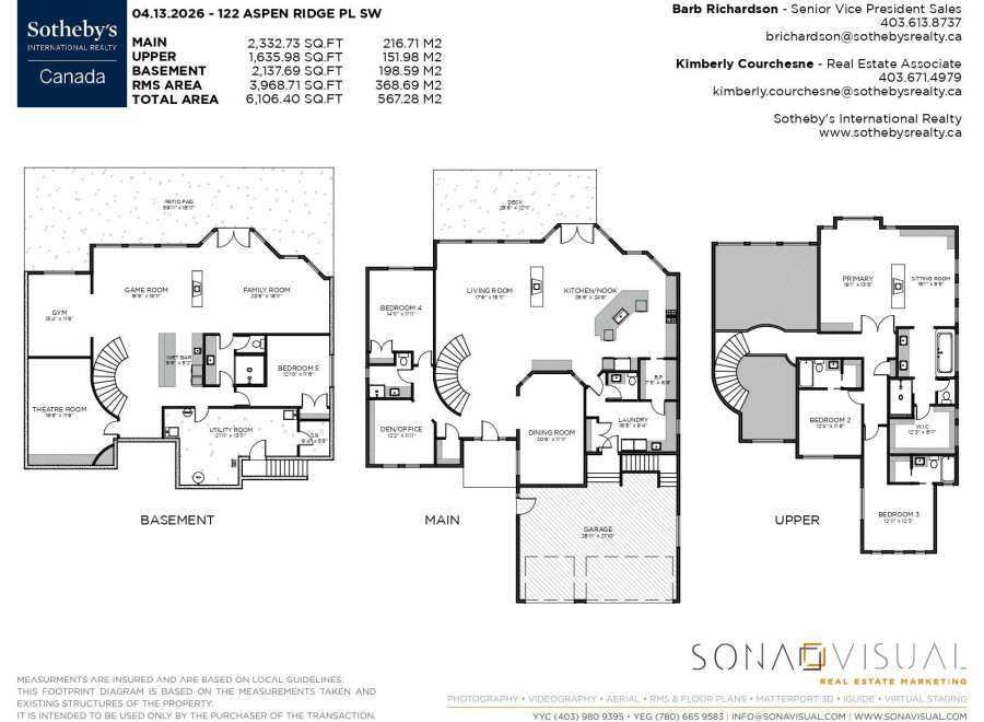 Explore this stunning property located at 122 Aspen Ridge PL SW, featuring a total area of 6,106.