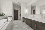 Step into luxury with this stunning bathroom design.