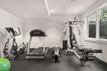 This home gym is the perfect space to stay active and healthy.
