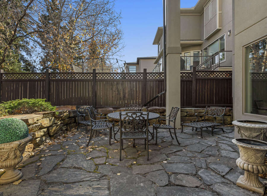 Enjoy outdoor living in this stunning patio space, perfect for entertaining or relaxing.