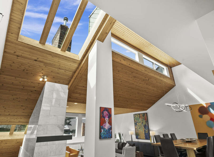 Experience luxury living in this stunning property featuring a unique architectural design.