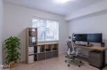 Discover the perfect blend of comfort and functionality in this stylish home office.