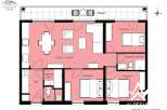 Discover this charming apartment featuring a spacious living area, perfect for relaxation and entertaining.
