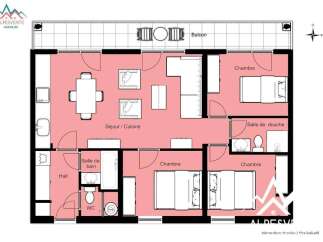 Discover this charming apartment featuring a spacious living area, perfect for relaxation and entertaining.
