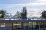 Enjoy stunning city and water views from this modern apartment building.