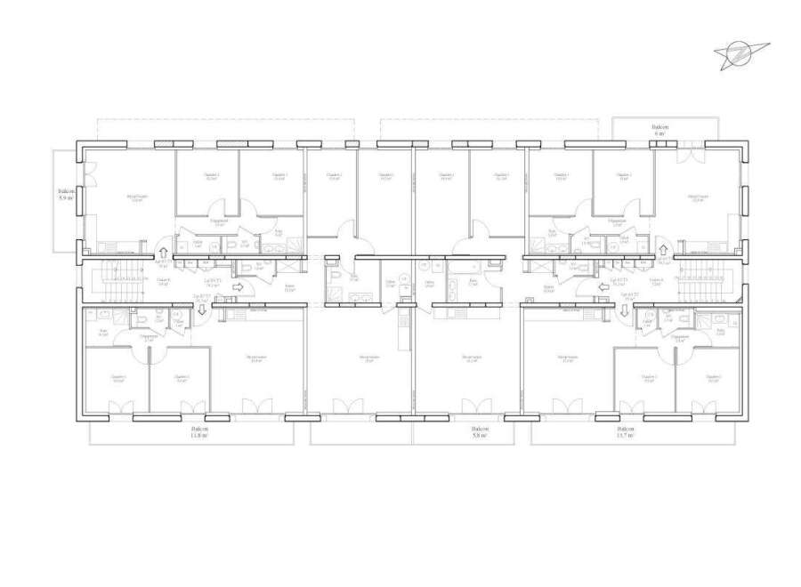 Explore this stunning multi-unit property featuring spacious apartments with balconies.