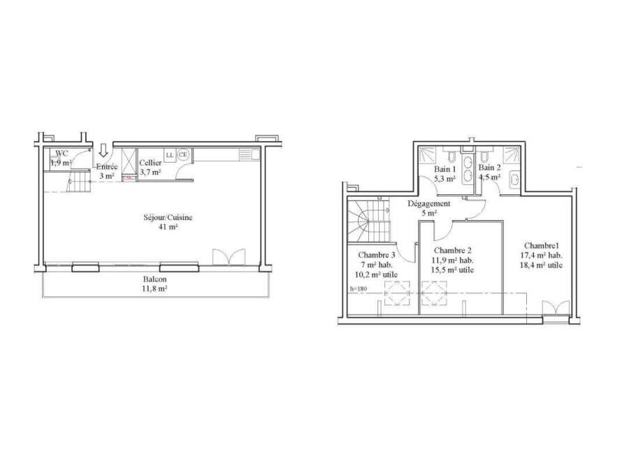 Discover this stunning property featuring a spacious Séjour/Cuisine area, perfect for entertaining and everyday living.