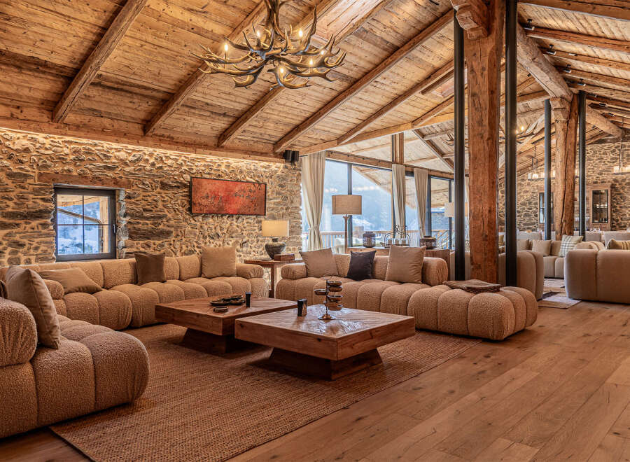 Experience luxury living in this stunning property featuring a rustic yet elegant design.