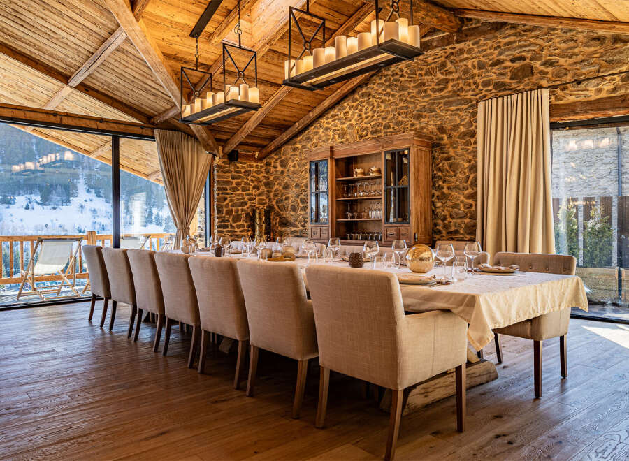 Experience luxury living in this stunning property featuring a grand dining room.
