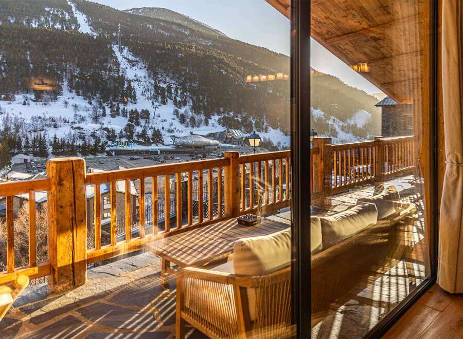 Enjoy breathtaking mountain views from this luxurious property.