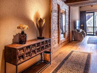 Step into luxury with this stunning property, showcasing exquisite interior design.