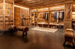Step into a world of rustic elegance with this stunning ski lodge entryway.