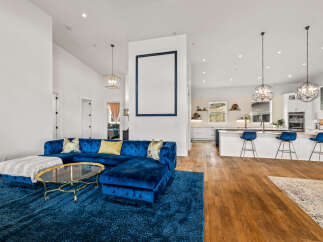 Step into luxury with this stunning property featuring a spacious living area.