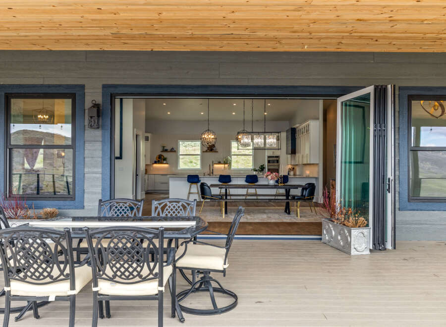 Step into luxury with this stunning property featuring an expansive outdoor patio, perfect for entertaining or relaxing.