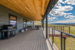Enjoy the stunning views from this beautiful outdoor deck.