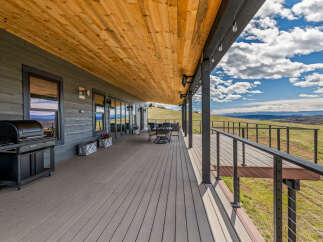 Enjoy the stunning views from this beautiful outdoor deck.