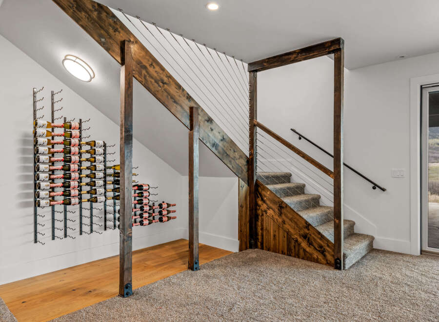 This stunning property boasts a unique wine cellar design, perfect for entertaining and showcasing your collection.
