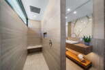 Step into luxury with this stunning bathroom design.