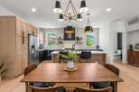 This stunning kitchen boasts modern design elements and high-end finishes.