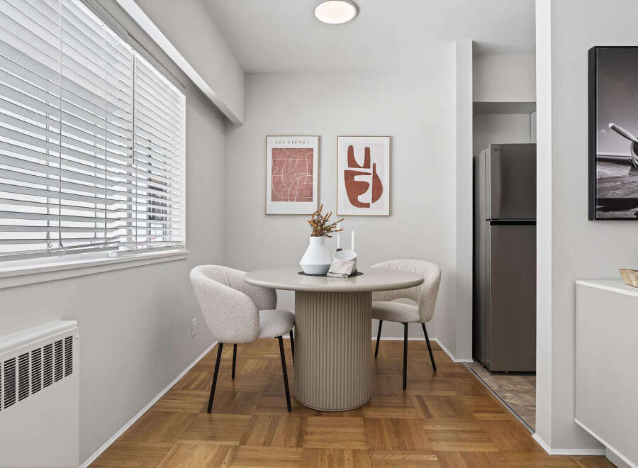 Discover the charm of this stylish dining area, perfect for intimate gatherings.
