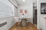 Discover the charm of this stylish dining area, perfect for intimate gatherings.