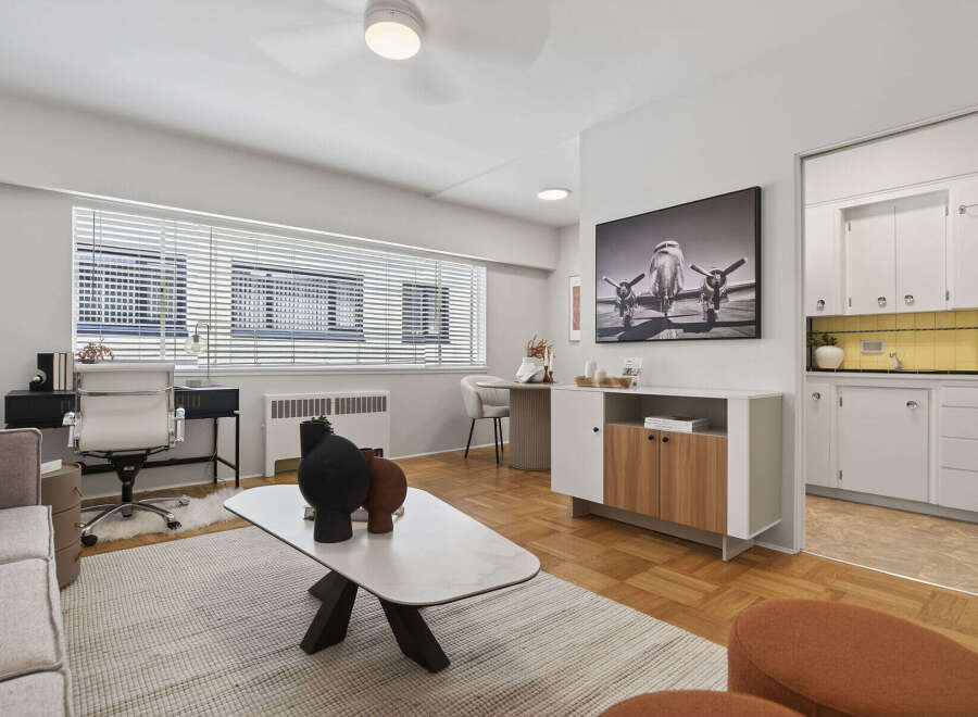 Step into modern living with this stylish apartment, featuring a bright and airy living space.