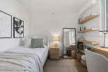 Discover the epitome of modern living in this stylish bedroom.