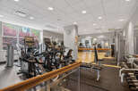 This well-equipped gym offers a variety of workout options, including cardio machines and weight training equipment.
