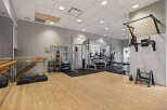 This well-equipped gym offers a variety of workout options, perfect for maintaining a healthy lifestyle.