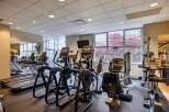 This well-equipped fitness center offers a variety of exercise machines, including treadmills, elliptical trainers, and stationary bikes.